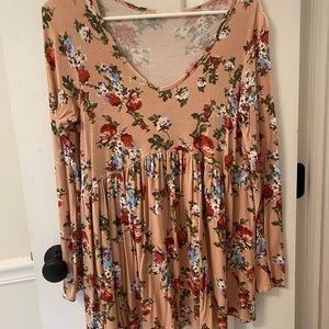 Floral Maternity Shirt